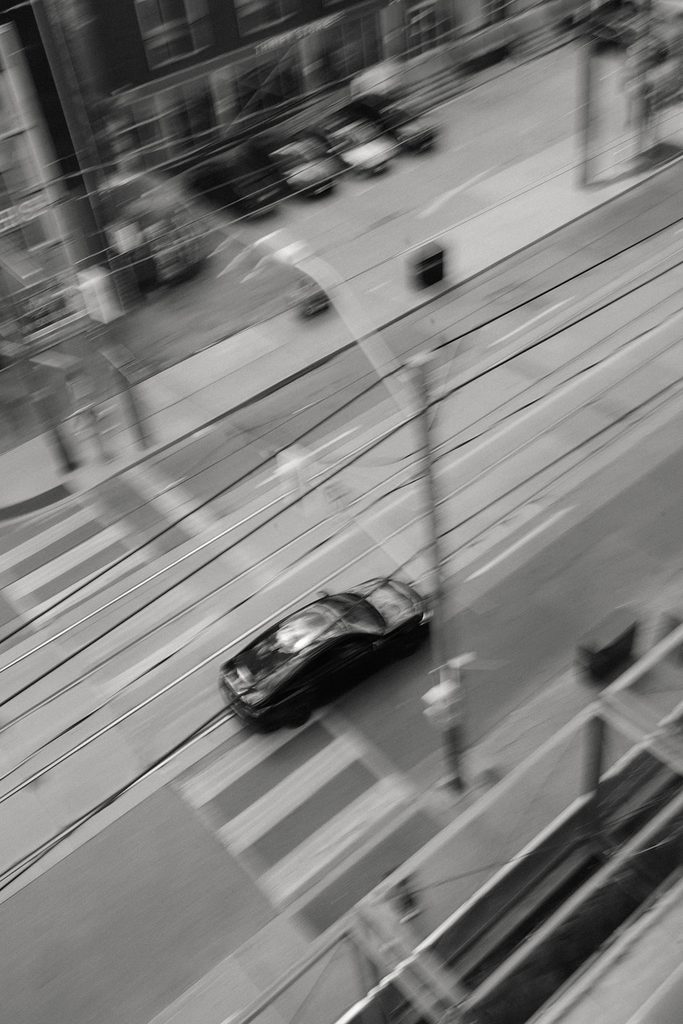 street shot from the drake hotel window