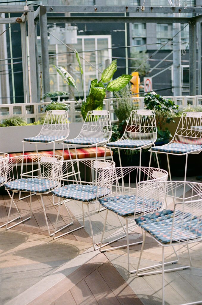 the drake hotel wedding ceremony on the rooftop patio