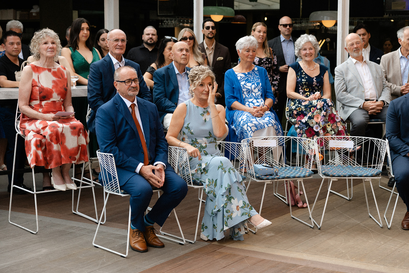 parents tearing up at wedding at the drake hotel toronto